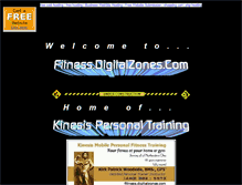Tablet Screenshot of fitness.digitalzones.com